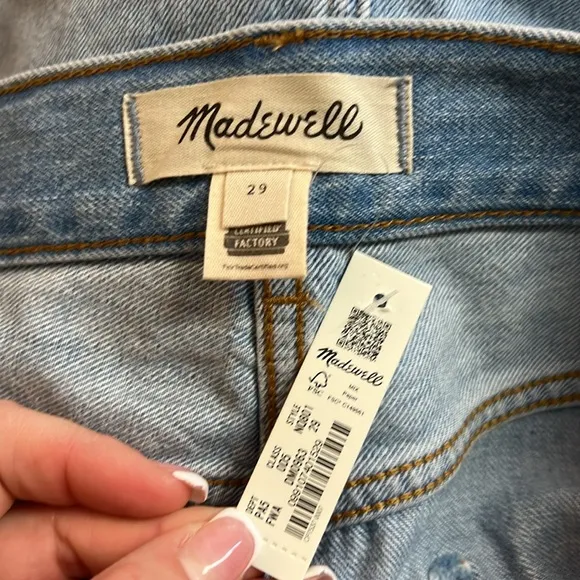 NWT Madewell Rilee Denim Midi Skirt in Fitzgerald Wash- 29