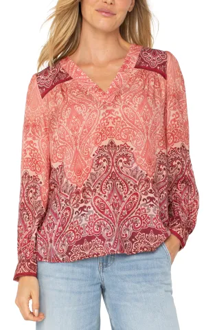 Ombre Paisley Blouse