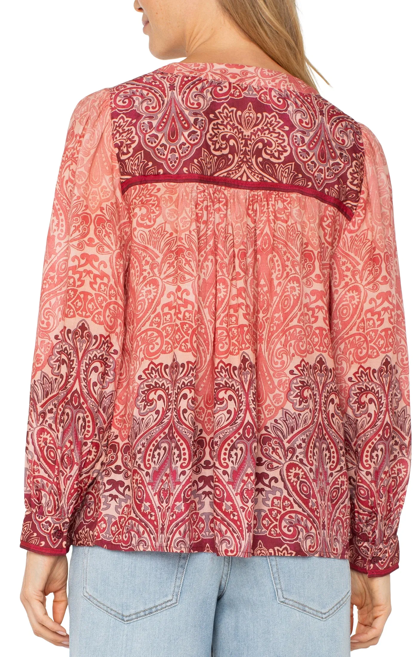 Ombre Paisley Blouse
