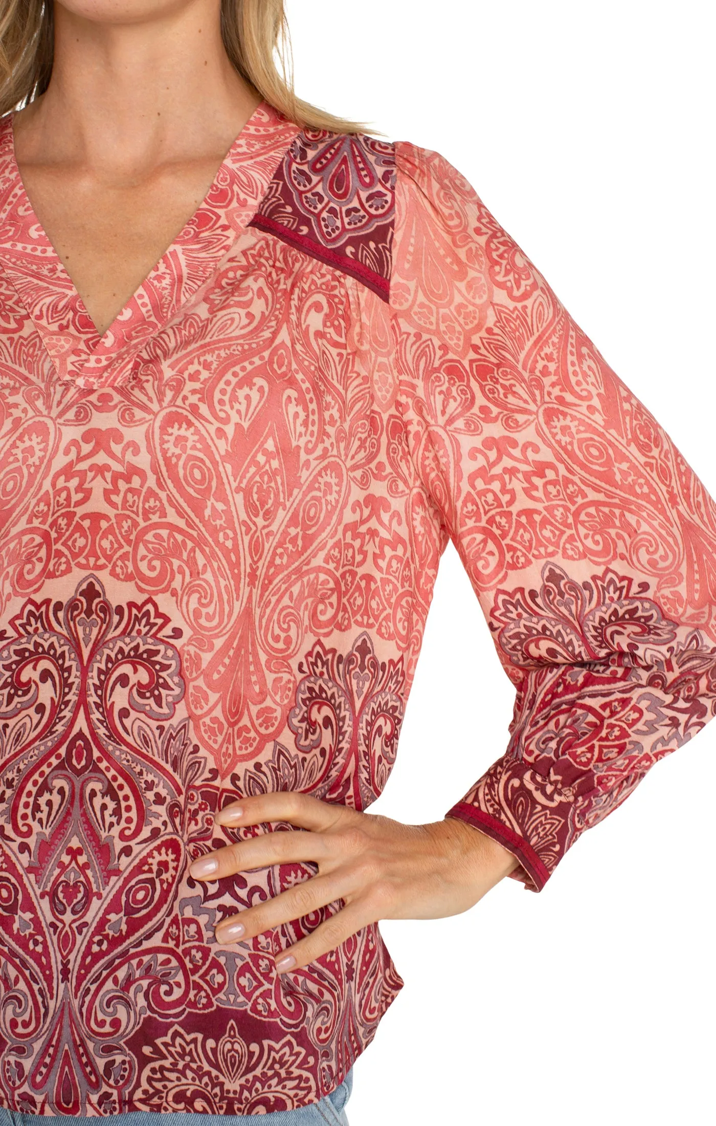 Ombre Paisley Blouse