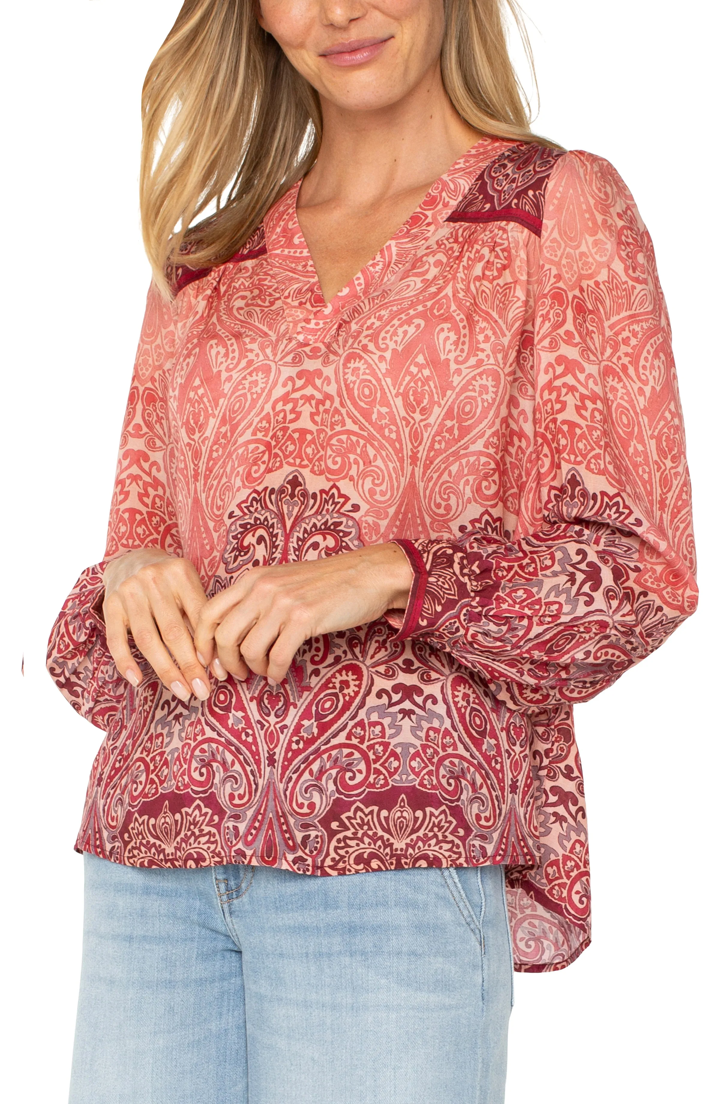 Ombre Paisley Blouse