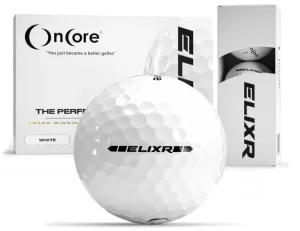 OnCore Golf ELIXR Tour Ball - High Performance Golf Balls - White (One Dozen | 12 Premium Golf Balls) Unmatched Control, Distance, Feel & Performance