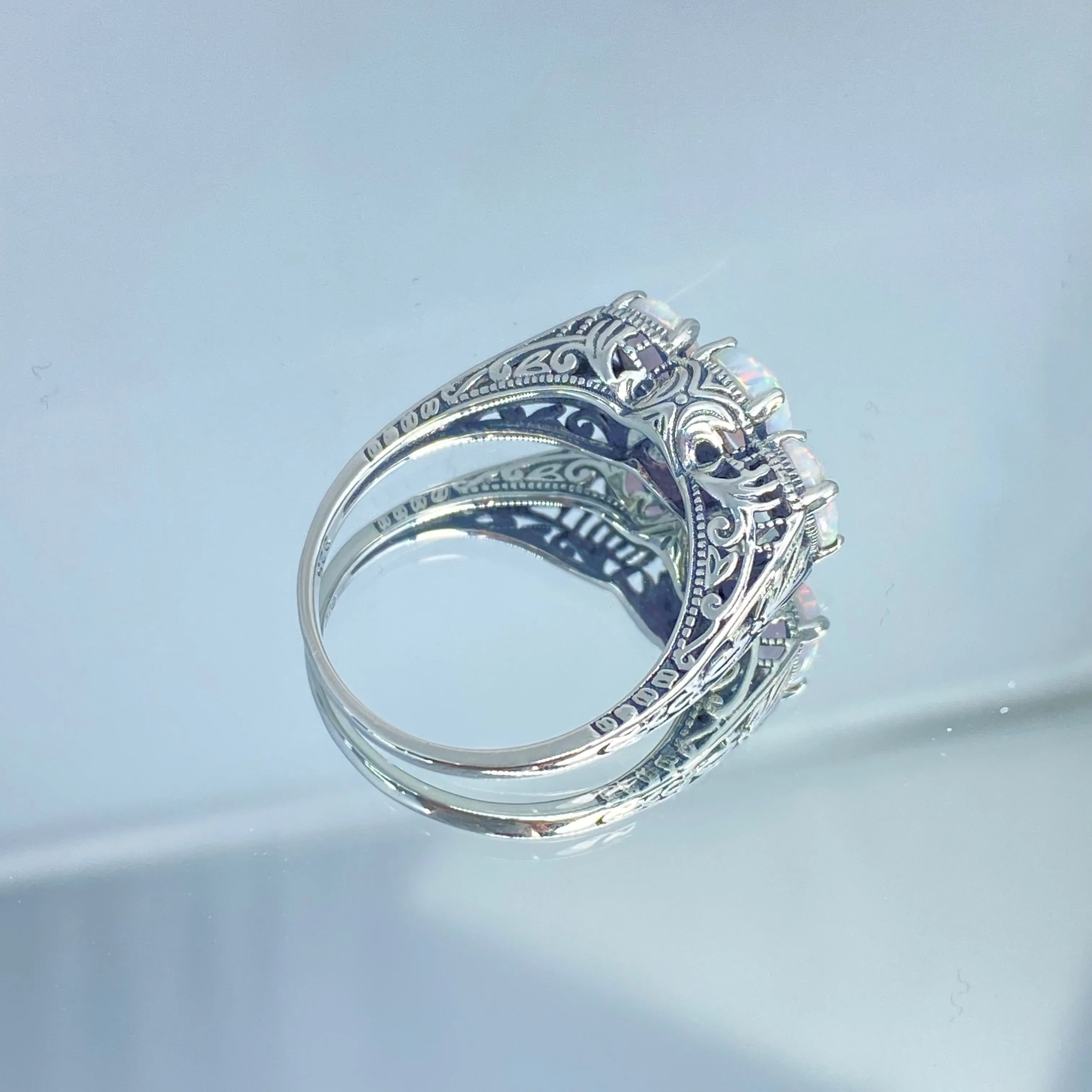 Opal Ring Art Deco Jewelry Design#D41