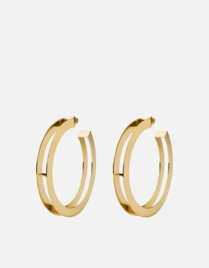 Opus Earrings, Gold