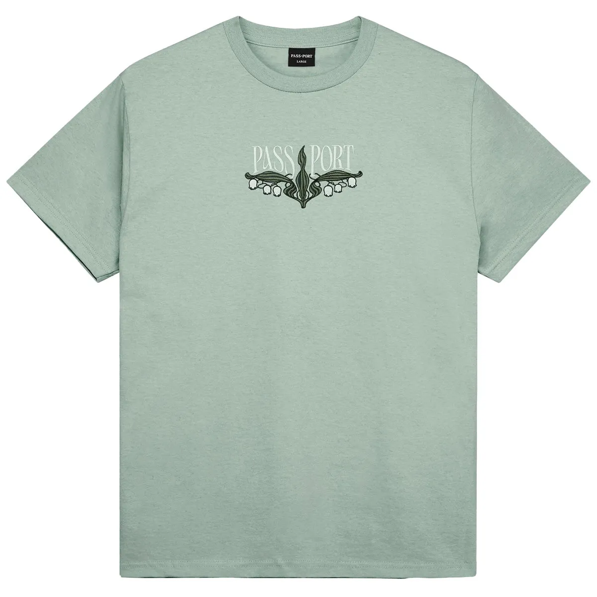 Pass~Port - Lily of The Valley Tee Stonewash Green