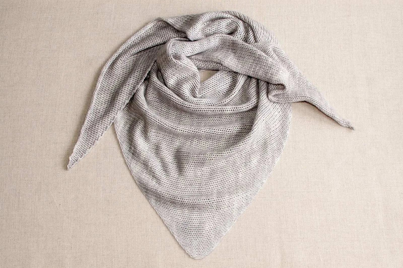 PDF Pattern Download // Knit Triangle Scarf