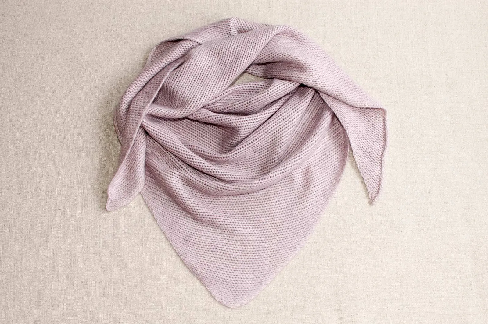 PDF Pattern Download // Knit Triangle Scarf