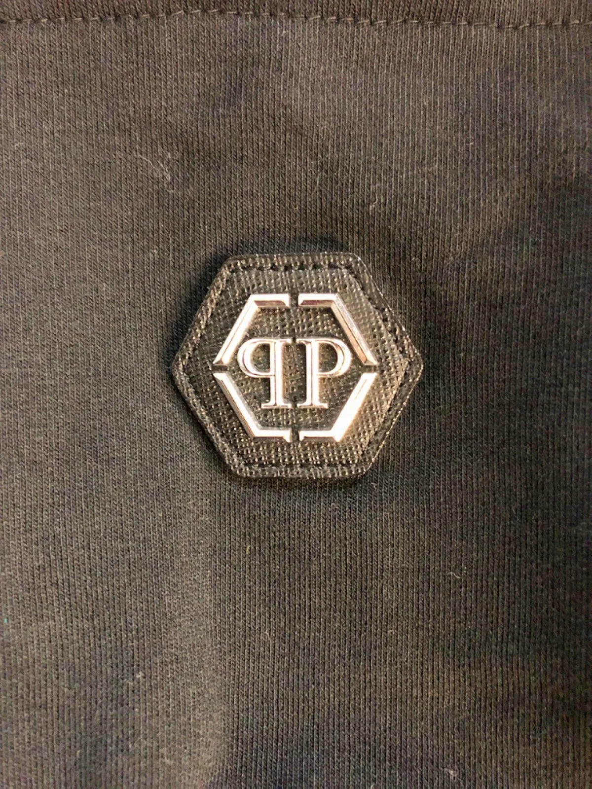 Philipp Plein Black Credit Card Hoodie UK M
