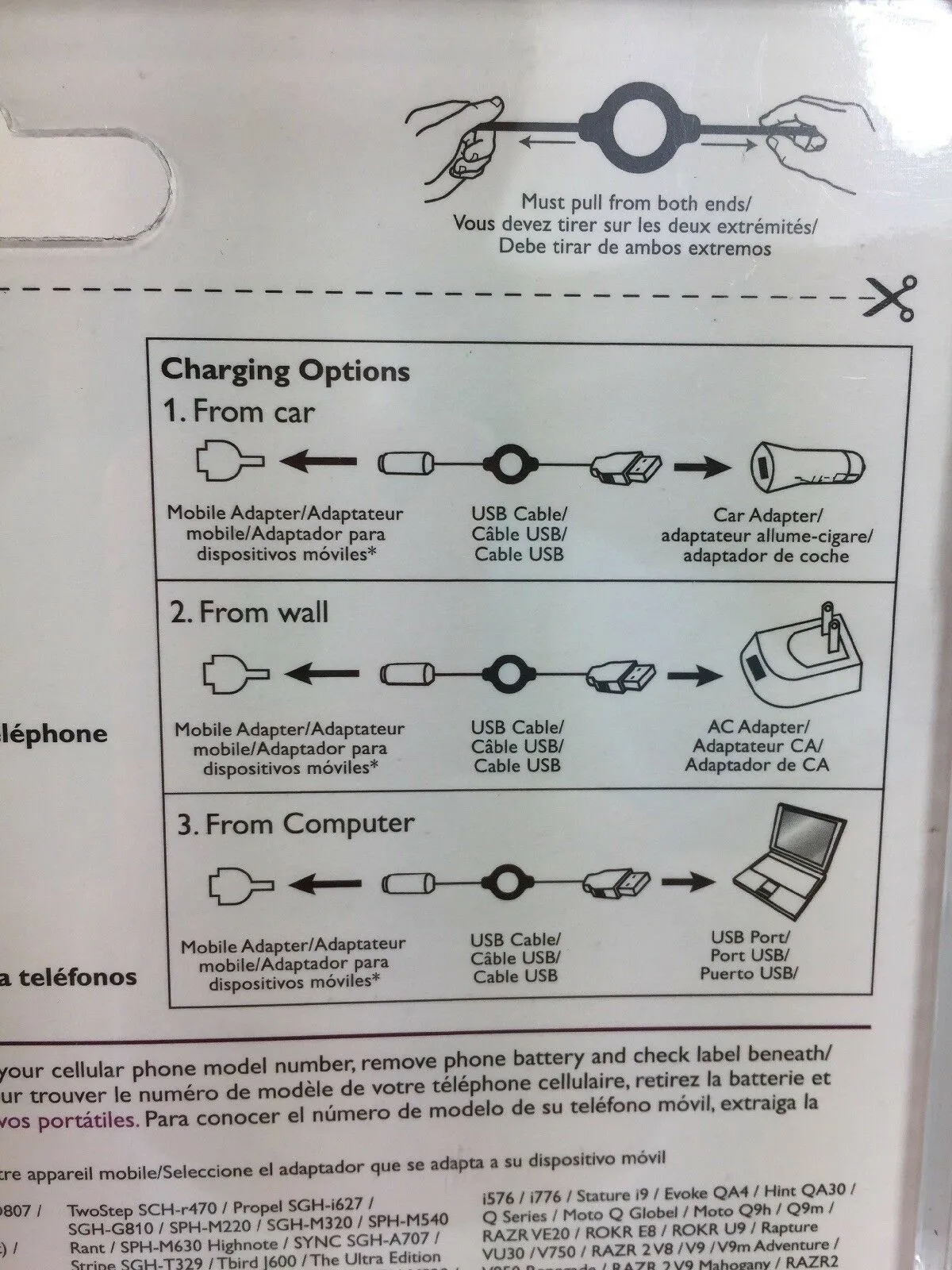 Philips Multi Brand All Purpose Charger Kit Car Wall Usb SJA2184H