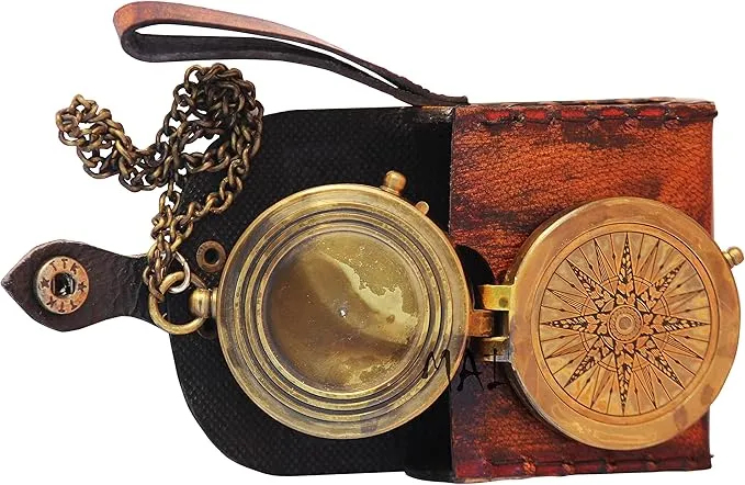Pocket Compass for Hiking, Survival Instrument Antique “So You Can Always Find Your Way Back Home” Engraved Camping Pocket Compass Nautical Compass Vintage Navigation Outdoor Compass by MAI