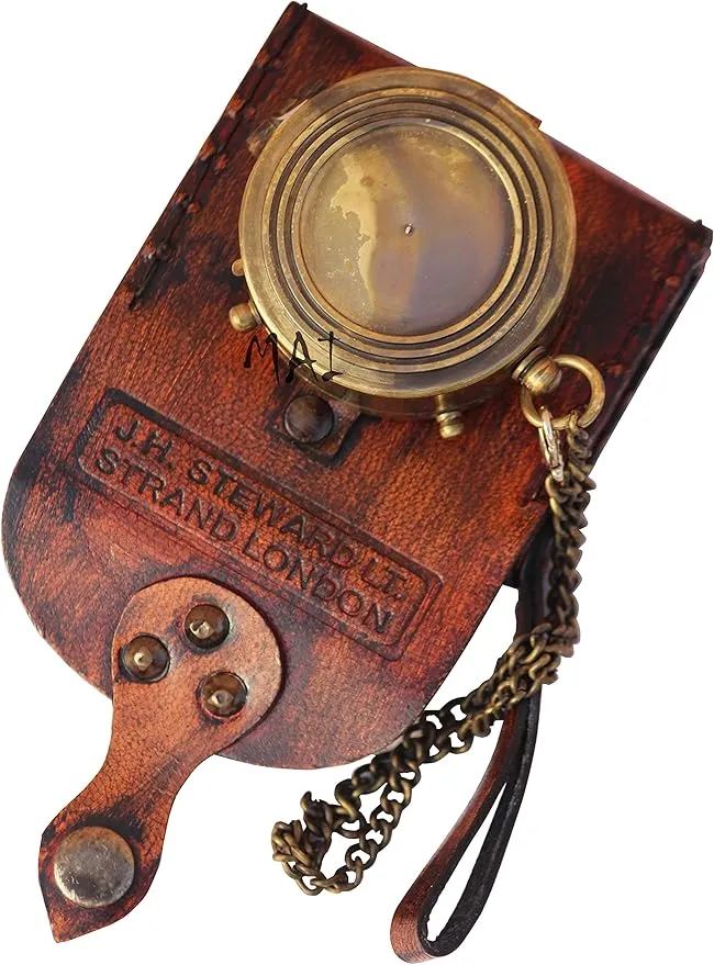 Pocket Compass for Hiking, Survival Instrument Antique “So You Can Always Find Your Way Back Home” Engraved Camping Pocket Compass Nautical Compass Vintage Navigation Outdoor Compass by MAI