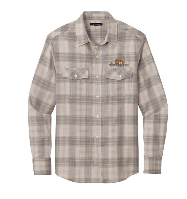 Port Authority Long Sleeve Ombre Plaid Shirt