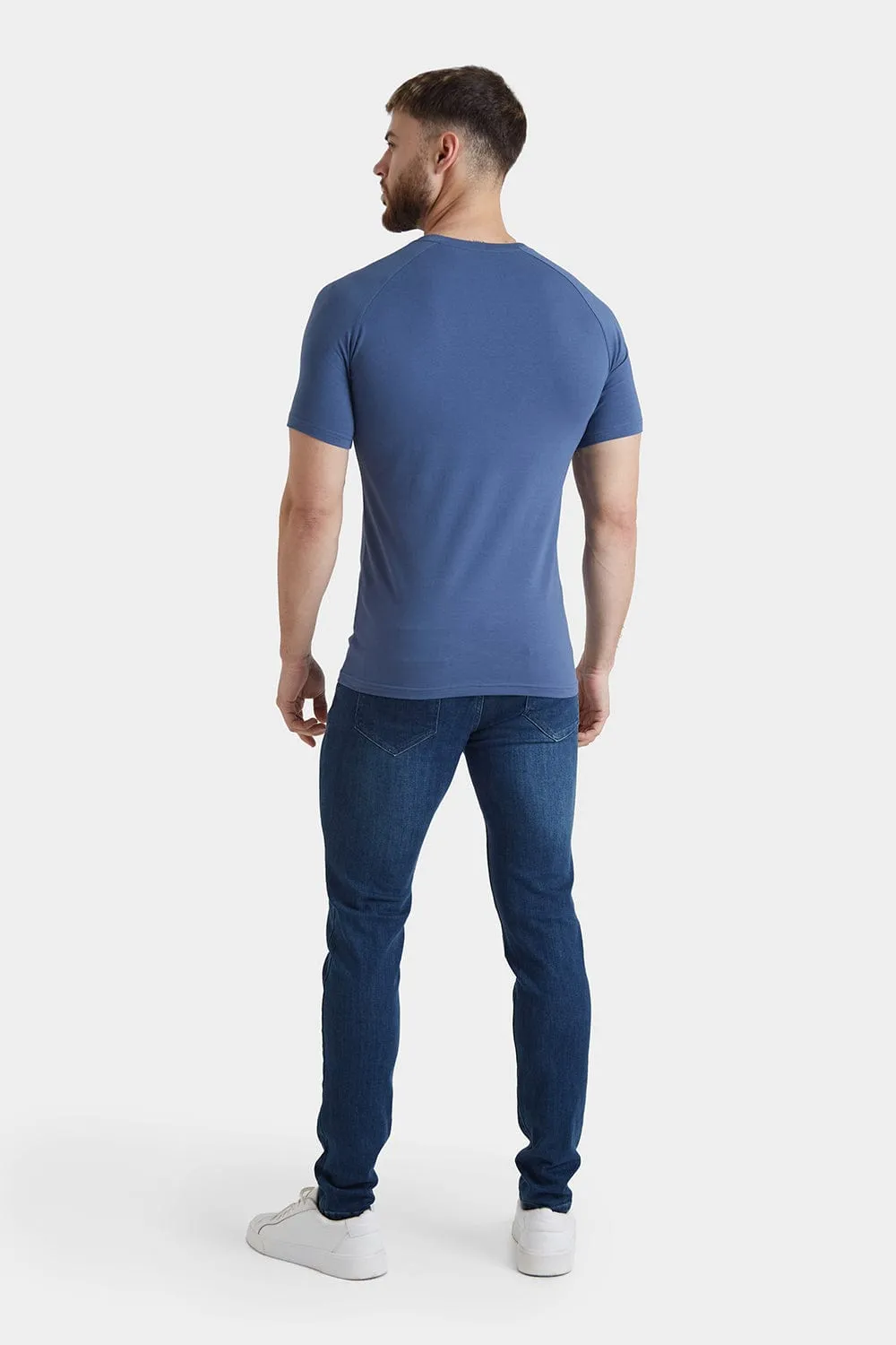 Premium Muscle Fit T-Shirt in Denim Blue
