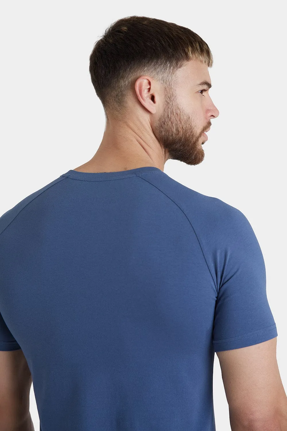 Premium Muscle Fit T-Shirt in Denim Blue