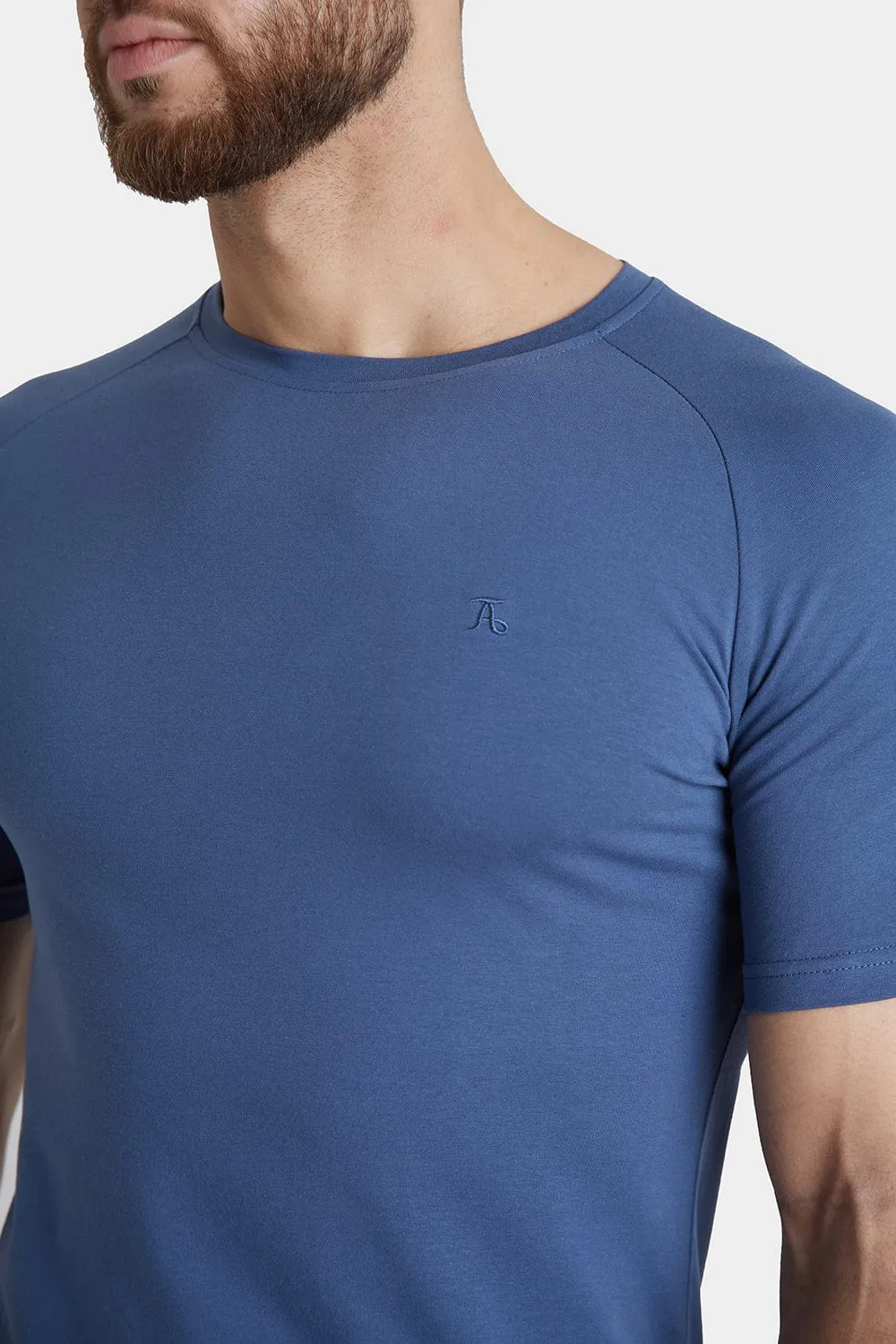 Premium Muscle Fit T-Shirt in Denim Blue