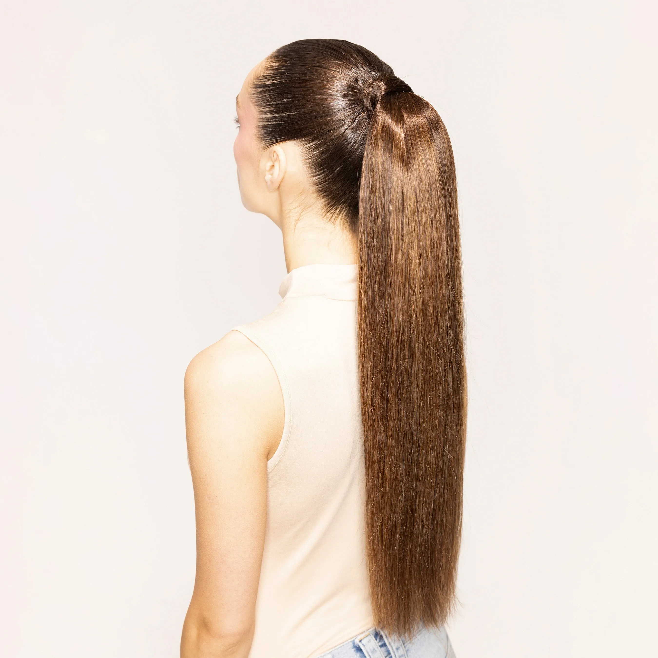 "The Ponytail" 2.0 by Bellami x Andrew Fitzsimons, Dark Honey Cocoa Highlight