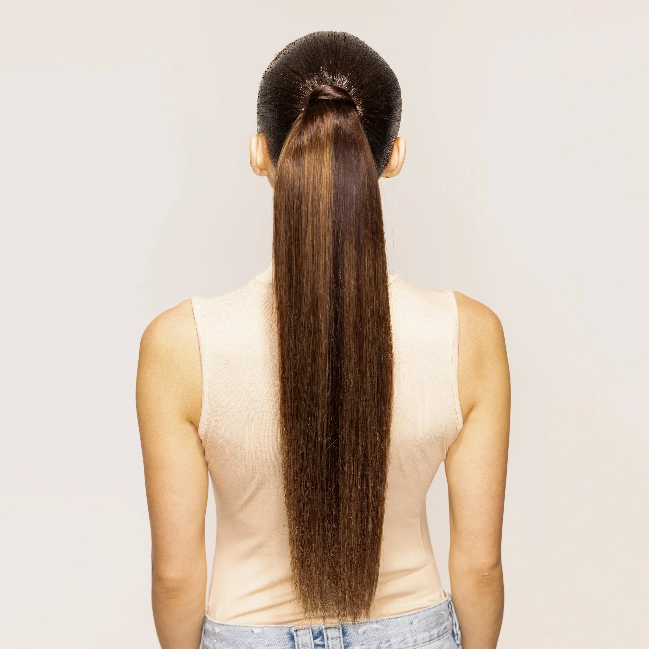 "The Ponytail" 2.0 by Bellami x Andrew Fitzsimons, Dark Honey Cocoa Highlight