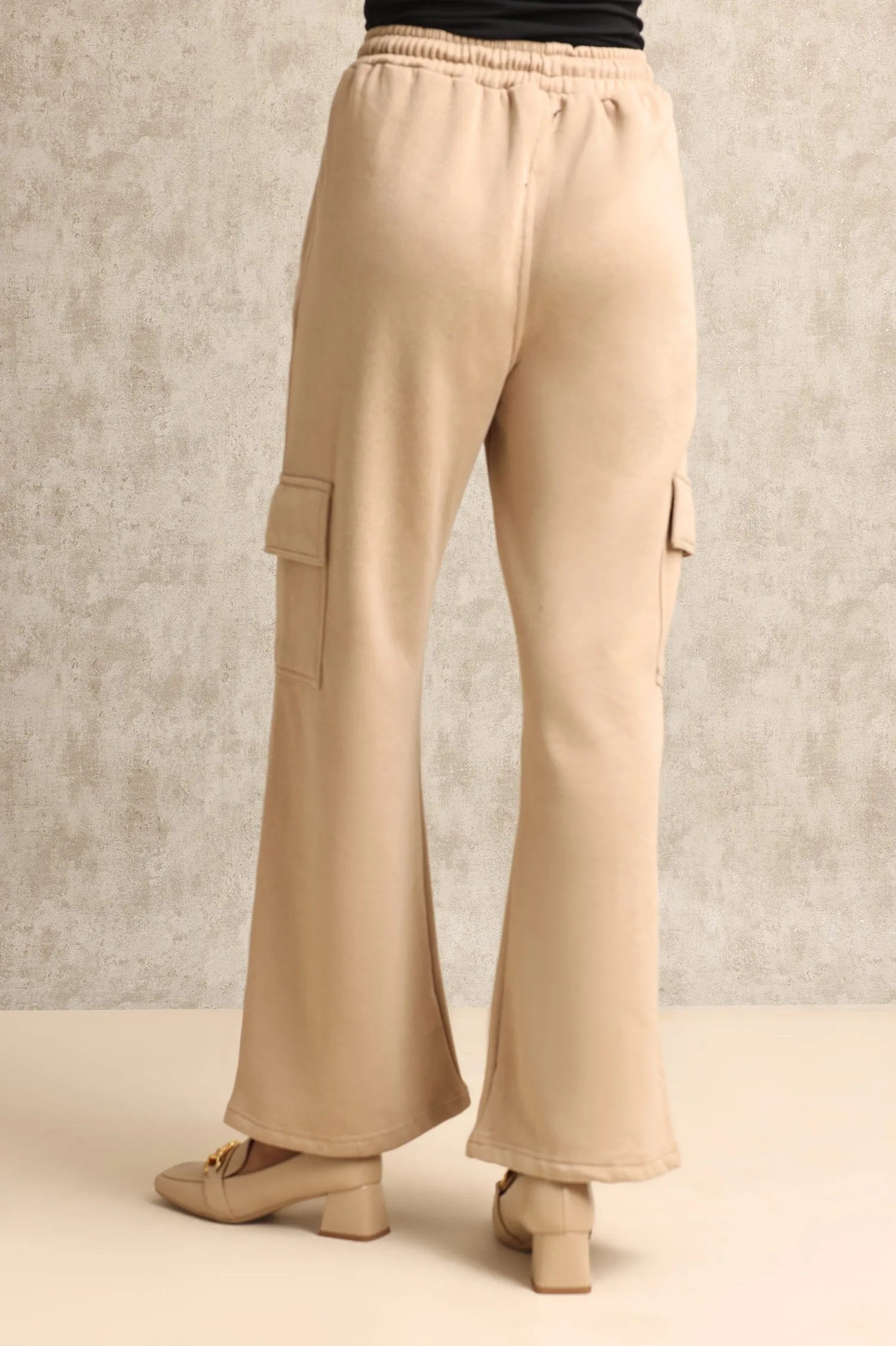 Relaxed Fit Utility Cargo Trousers with Flap Pockets