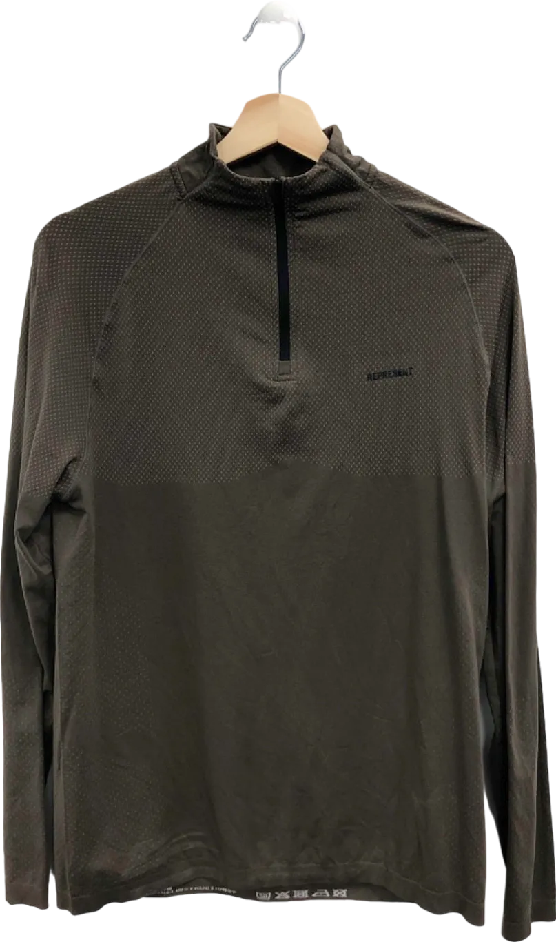 Represent Grey Technical 1/4 Zip Top UK L