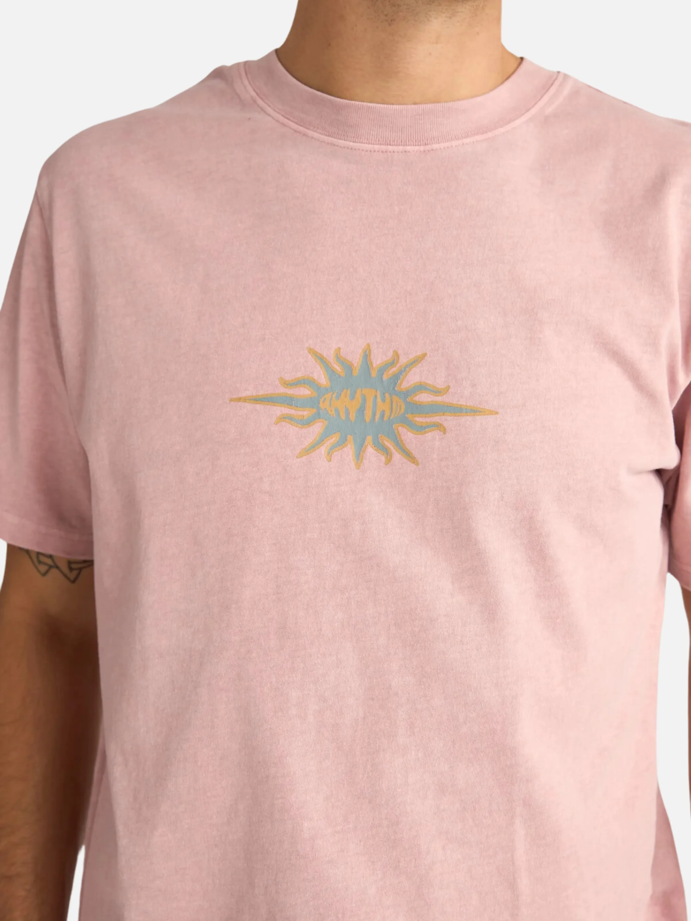 Rhythm Flame Printed Vintage Shirt - Mauve