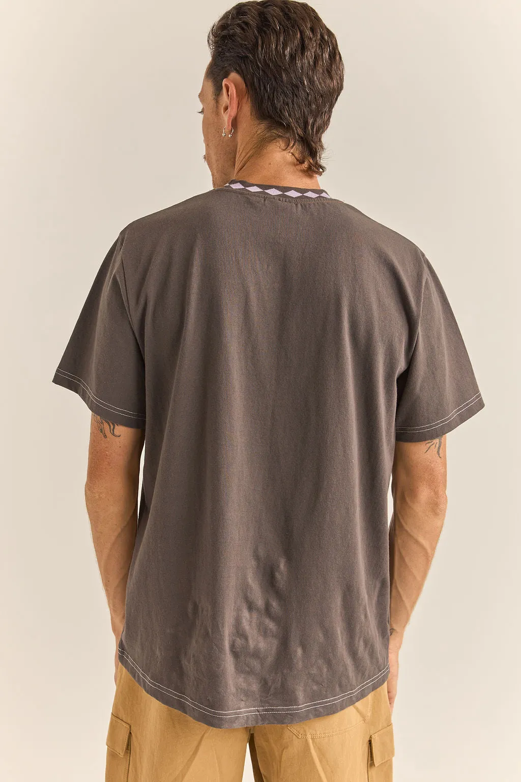 RHYTHM FLOW VINTAGE SS T-SHIRT - CHARCOAL
