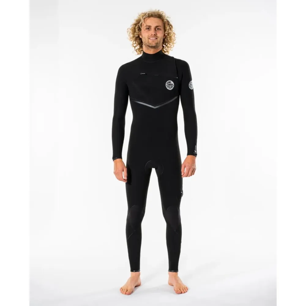 RIP CURL E-BOMB 4/3 CHEST ZIP BLACK