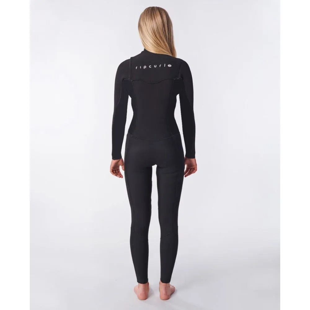 RIP CURL WMS DAWN PATROL 4/3 CHEST ZIP BLACK