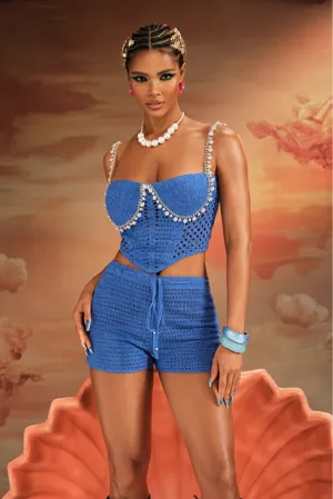 Rivina Knit Set- Blue