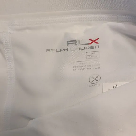 RLX Ralph Lauren Four Way-Stretch Golf Skort White Size Small