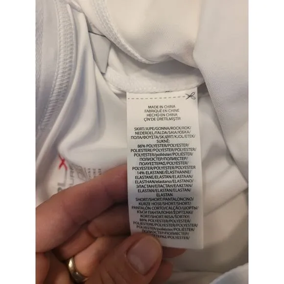 RLX Ralph Lauren Four Way-Stretch Golf Skort White Size Small