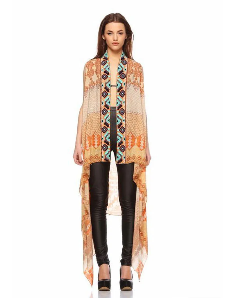 Rococo Sand Mexico Sand Embroidered Cape