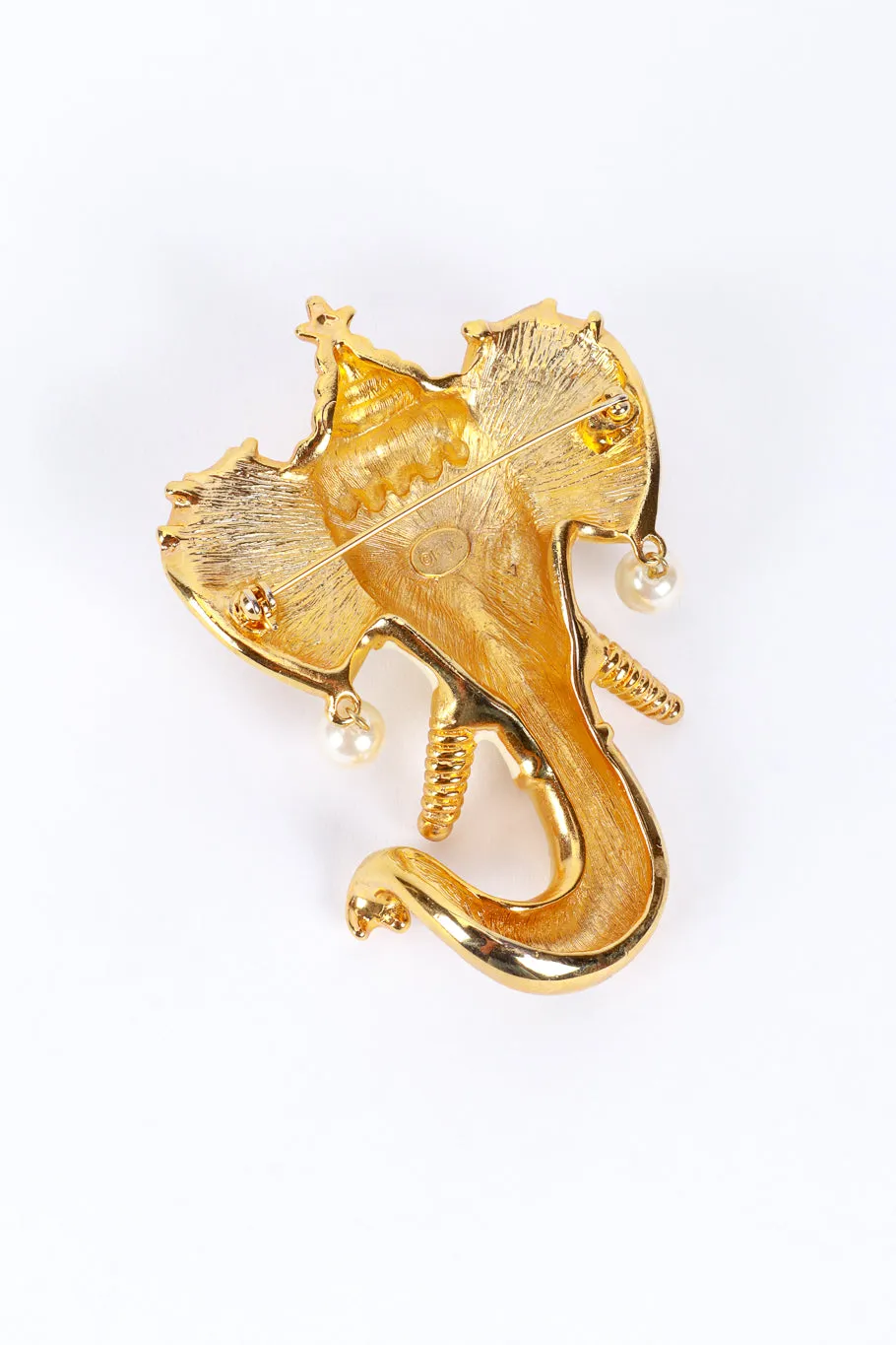 Royal Maharaja Enamel Elephant Brooch