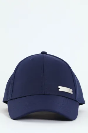 Runner Cap With Metal Ingot - Navy
