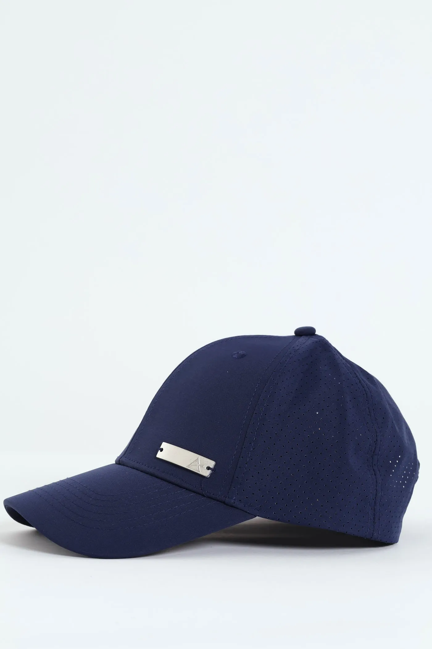 Runner Cap With Metal Ingot - Navy