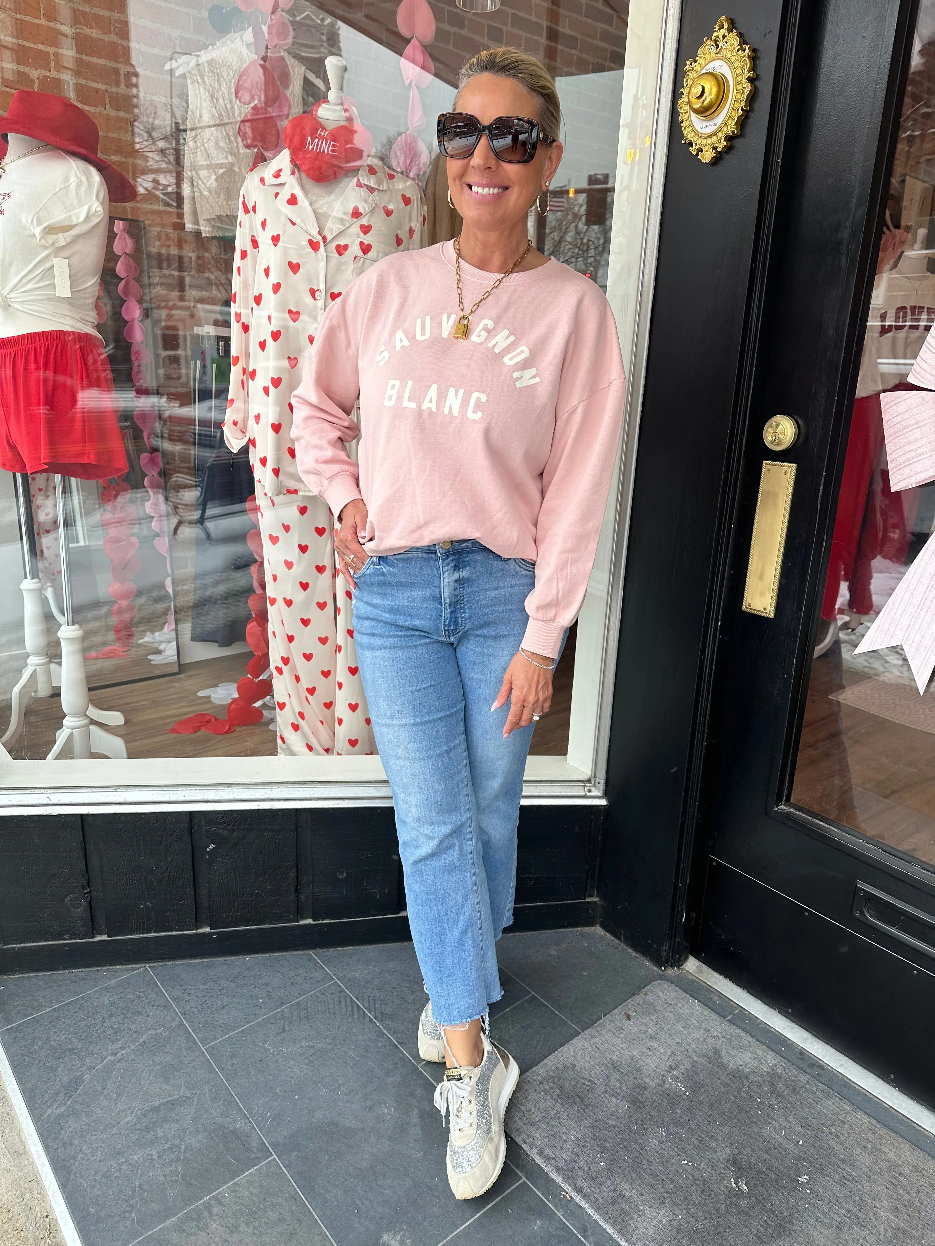 Sauv Blanc Sunday Sweatshirt Pink Dreams