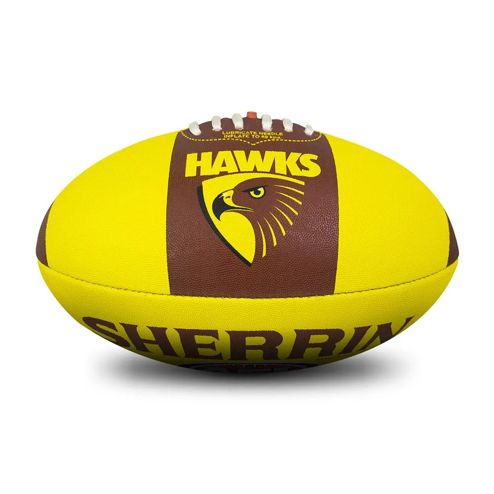 Sherrin All Surface Synthetic Ball - Hawthorn Hawks