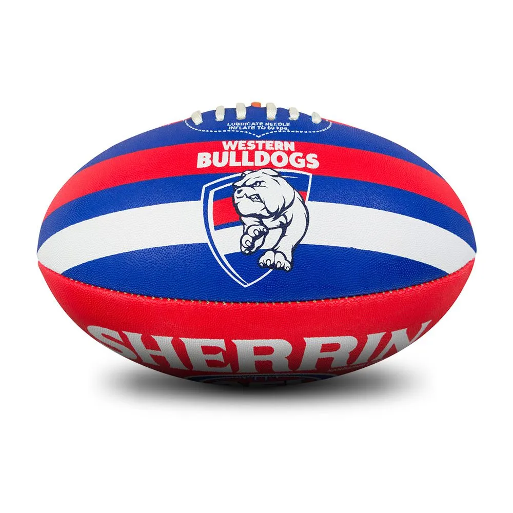 Sherrin All Surface Synthetic Ball - Western Bulldogs