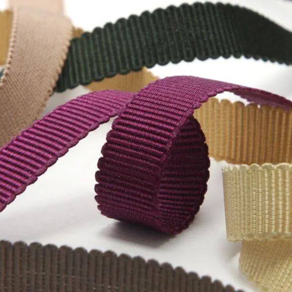 Silk Grosgrain Ribbon #162 Cream Khaki