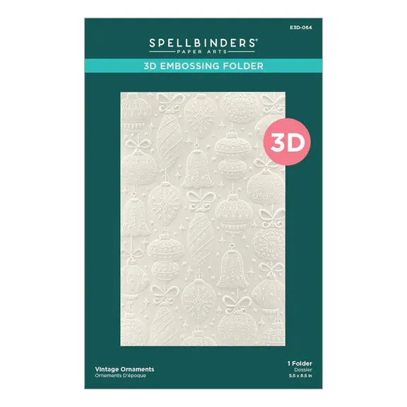 Spellbinders - Vintage Ornaments 3 D Embossing Folder
