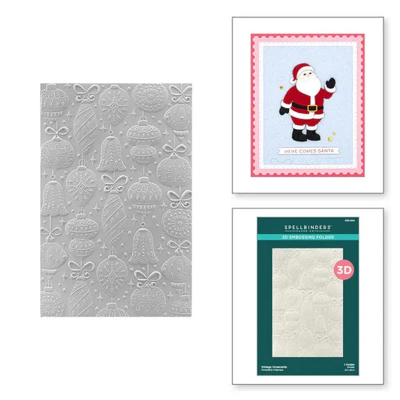 Spellbinders - Vintage Ornaments 3 D Embossing Folder