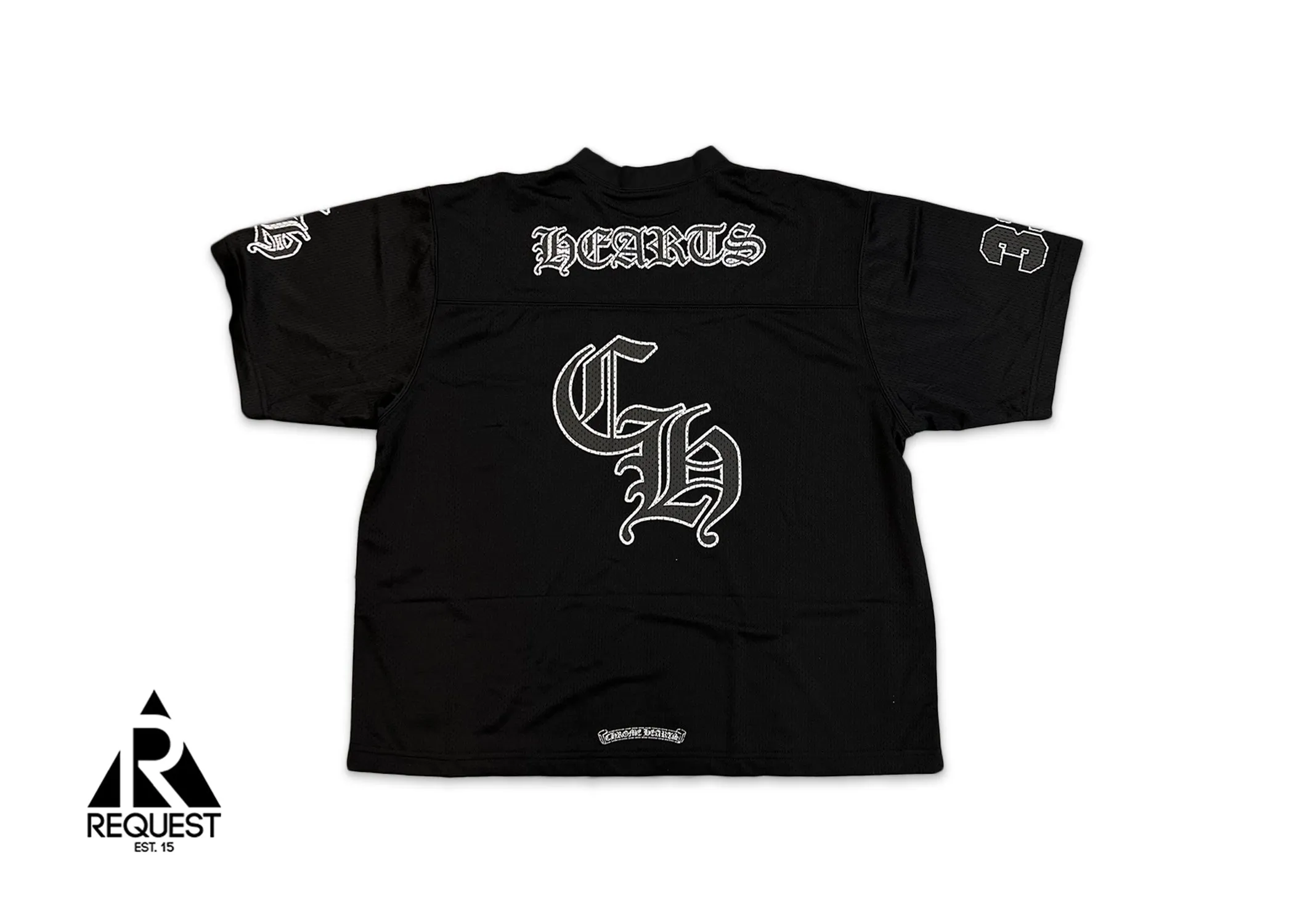 Sports Mesh Short Sleeve Warm Up Jersey “Black”