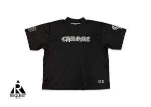 Sports Mesh Short Sleeve Warm Up Jersey “Black”
