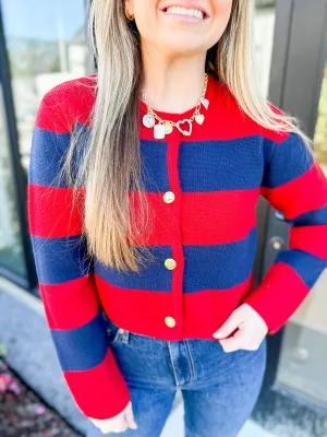 Striped In Cheer Sweater