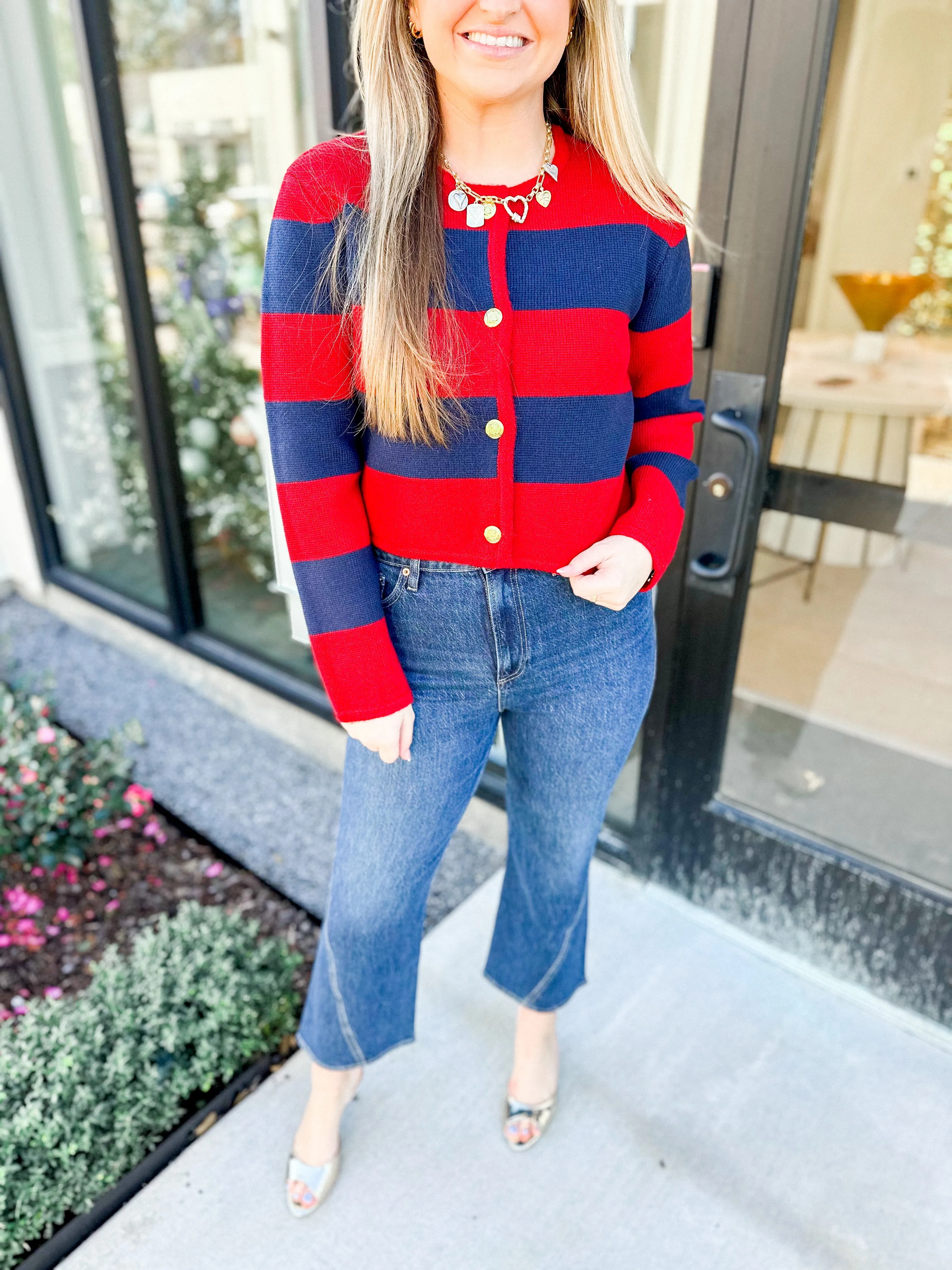 Striped In Cheer Sweater