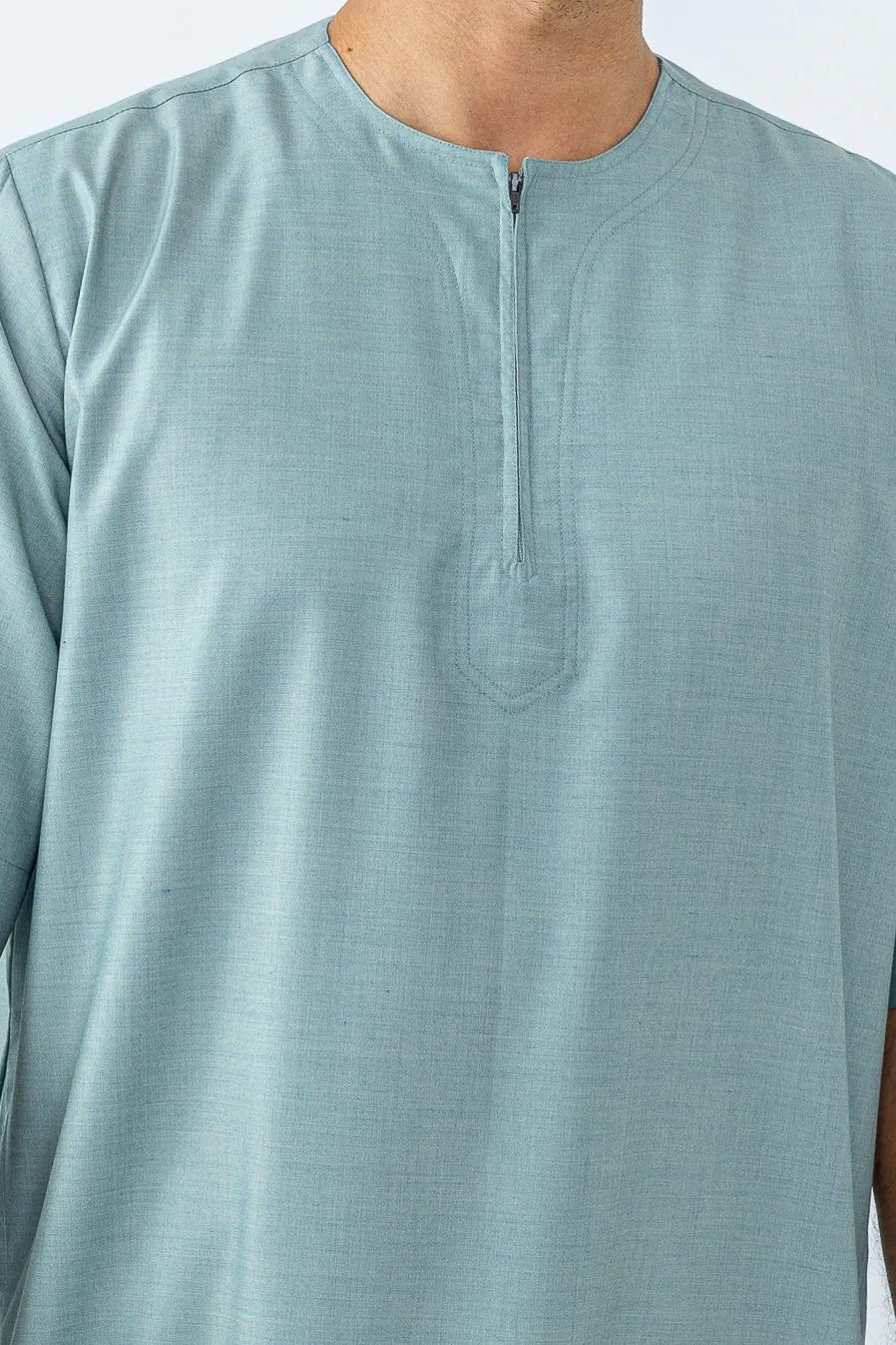 Summer Green Half Sleeve Thobe