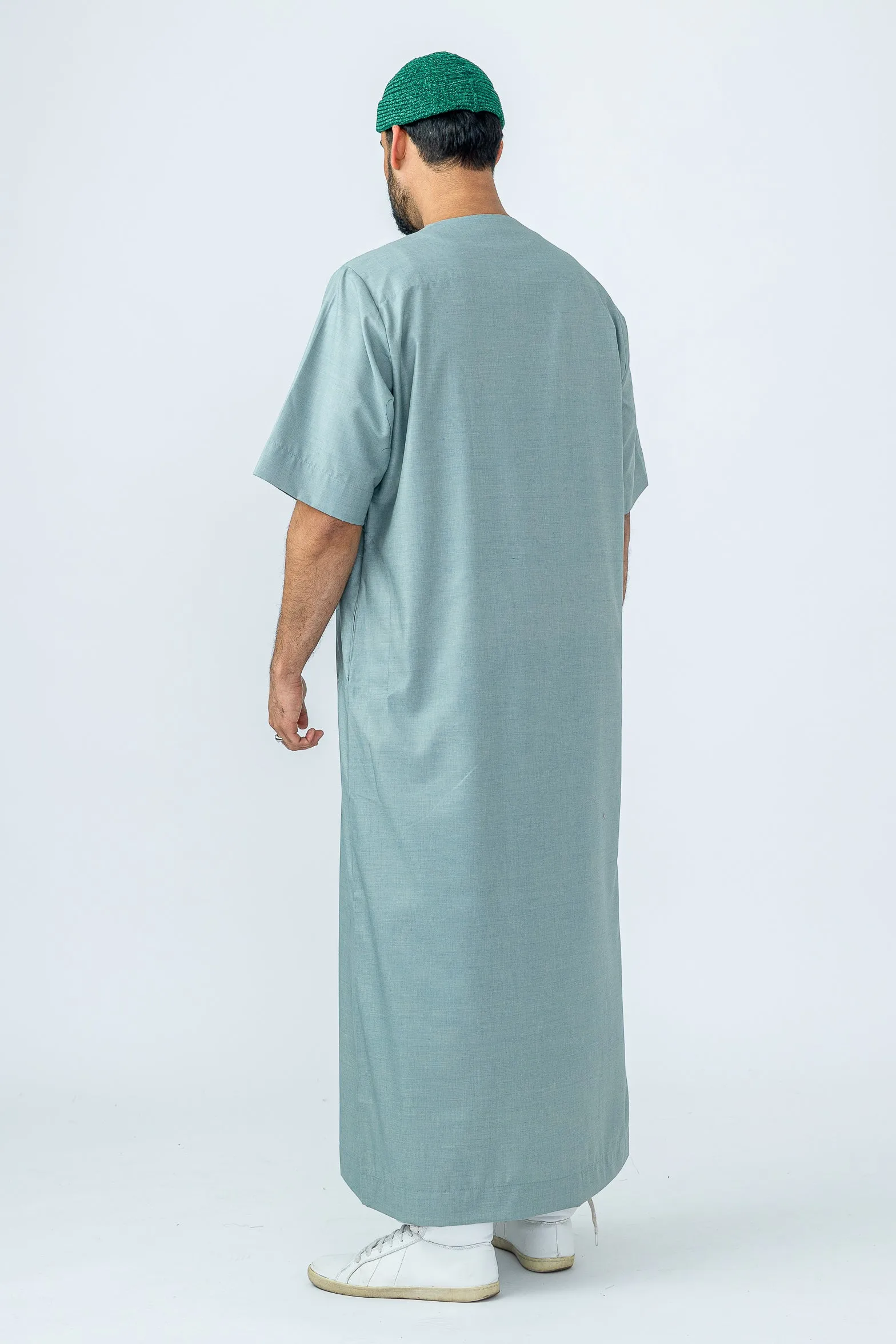 Summer Green Half Sleeve Thobe