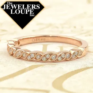 Sylvie 14K Rose Gold .14ctw Diamond Band (91474)