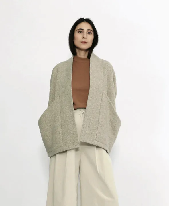 Szeki Wool Sumo Jacket Gray & Oatmeal