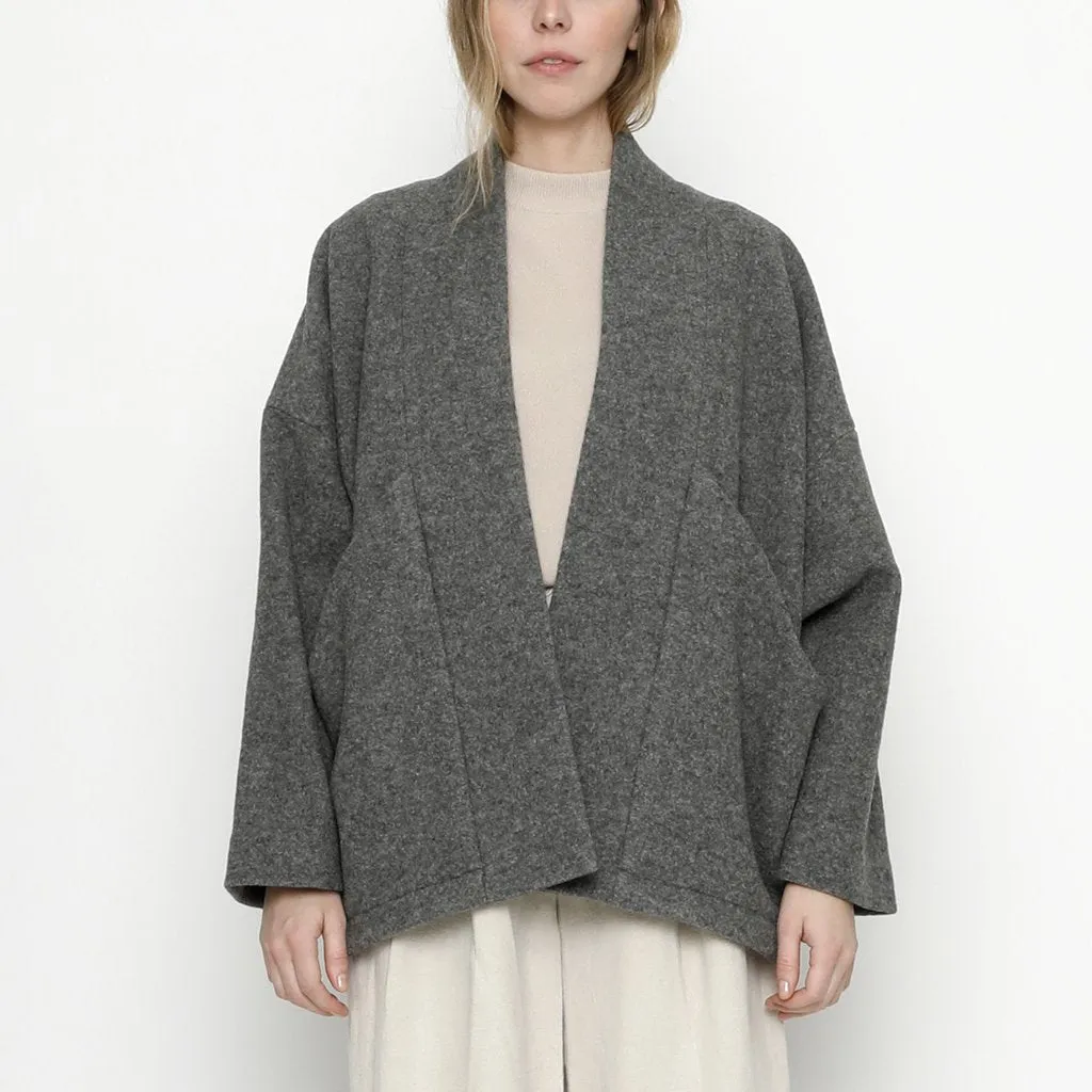 Szeki Wool Sumo Jacket Gray & Oatmeal