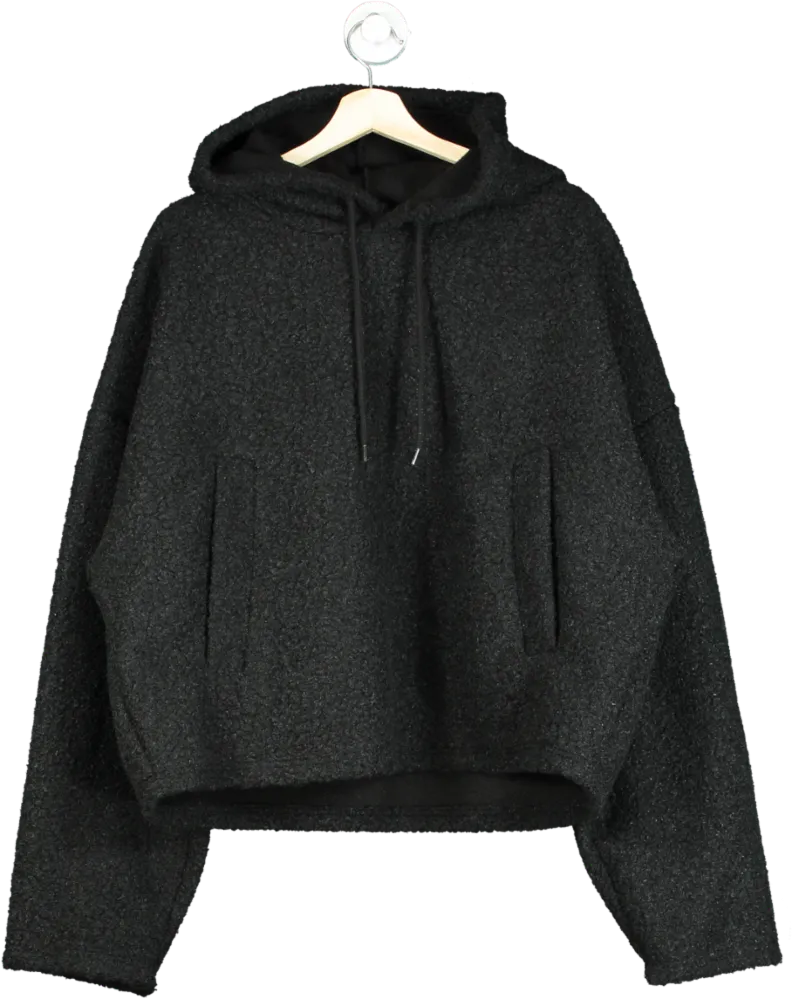 Tap Tap Tap Black Hooded Wool Blend Sweater One Size